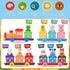 Cieex 1 2 3 Counting 10 10 Toddler Toys Farm Animal Train for Years Old, Matching Sorting Montessori Learning Toy