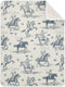Mazeann Cowboys Horse Western Baby Blankets Soft Warm Crib Stroller Blanket for Toddler