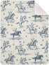 Mazeann Cowboys Horse Western Baby Blankets Soft Warm Crib Stroller Blanket for Toddler