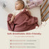 30 40 Baby Soft Knitted Blanket, x in, Dusky Pink, Soft & Breathable, Oeko-Tex Certified, Lightweight & Cuddly, Perfect