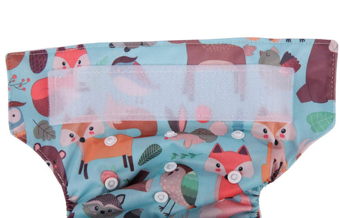 Sigzagor Baby Pocket Cloth Diaper Nappy Hook and Loop (Squirrel Hedgehog)
