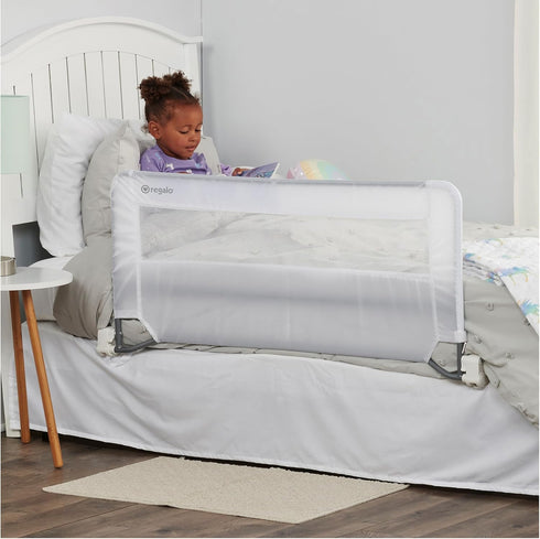 Regalo Swing Down Bed Rail Guard with Reinforced Anchor Safety System
