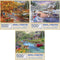 Bits and Pieces Value Set of Three Jigsaw Puzzles for Adults Autumn,