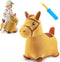 iPlay, iLearn Bouncy Pals Hopping Horse, Toddler Girl Boy Inflatable Bouncing Animal