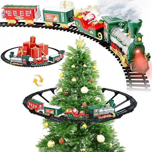 SHXYKZ Hanging Christmas Train Set, Under The Christmas Tree Train Toy Set, Train