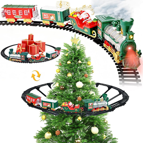 SHXYKZ Hanging Christmas Train Set, Under The Christmas Tree Train Toy Set, Train