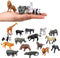 Flormoon 16Pcs Mini Animals Figures - Realistic Wild Animals Toys for Learning Educational Birthday Party Gifts