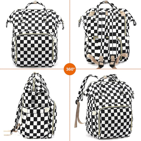 LIMHOO 3 1 Backpack, in Diaper Bag Multifunction Large Baby Bags with Changing Pad & Stroller Straps, Waterproof Nappy