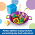 Set, 17 Set, 18 Learning Resources New Sprouts Stir Fry Play Food Toy Wok, Pretend Play Toys for Toddlers, Kitchen