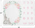 Sweet Jojo Designs Woodland Bunny Girl Milestone Blanket Monthly Newborn First Year Growth Mat Baby Shower Memory