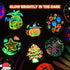 5-12, Kids Wood Painting Craft Kit, Glow-in-the-Dark Paint and Diamond Painting on Wood Slices with Stickers & Wiggle