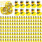RoundFunny 150 Pcs Mini Cruise Resin Ducks Bulk Yellow Tiny Cruise Ship Duck