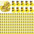 RoundFunny 150 Pcs Mini Cruise Resin Ducks Bulk Yellow Tiny Cruise Ship Duck