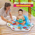 Bundaloo Inflatable Infant Pool Splash Mat with Backrest & Stackable Ring Toys - Summer Fun Activity for Baby Toddlers