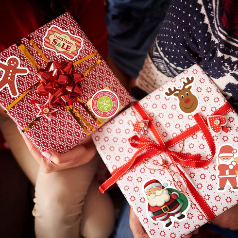 2023 Christmas Stickers, 100Pcs Vinyl Waterproof Holiday Party Stickers for Computer, Luggage, Stationery, Greeting