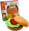 Stretcheez Hamburger Play Food for Kids, Stretchy Pretend Food & Toppings, Mix & Match Sets for Role Play