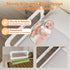 32" Bed Guard Rail for Toddlers - Adjustable Heights & Folding up Portable Bed Railing for Baby - Toddler Bed Rails