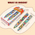 Pack, 2PC, 8 inches rokt&razo Multicolor Crazy Giant Crayon Long, Perfect for Arts and Crafts Projects, Jumbo Crayons