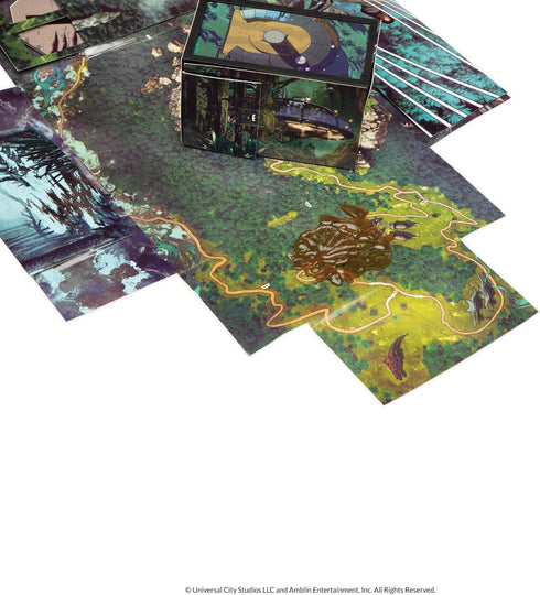 AdventureX Jurassic World Dinosaur-Themed Escape Room Board Game, Single Use for Kids Ages 8+