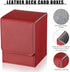 Weewooday 2 Boxes Leather Deck Card Boxes - Large Size for 100+ Sleeved Cards Compatible with MTG TCG
