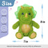 Hopearl Talking Dinosaur Plush Toy, Nodding Electric Interactive Buddy that Repeats What You Say, Green, 8''