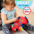 Buckle Toys Bullet Racecar, Develop Fine Motor Skills, Sensory Learning Activity for Toddlers