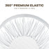 Pro Goleem Satin Bassinet Sheet - 2 Pack, Soft Silk Feeling Sheet for Cradle or Bassinet Pad, White and Gray