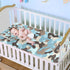 SyXIOP 28" 52" Camouflage Blue Cooling Baby Crib Mattress Cover x Absorbent Mattress Pads for Baby&Toddler