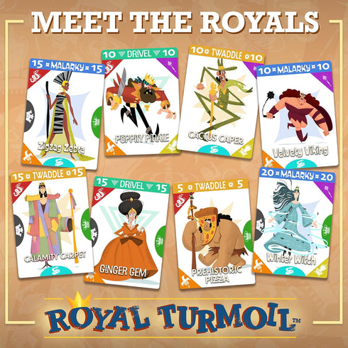 Royal Turmoil Wildly Fun Card Game for Kids 8-12, Family Game and Learning Game for Family Night