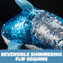 10" Adventure Planet Reversible Mermaid Sequins Great White Shark Plush