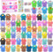 Afofall Butter Slime Kit 68 Pack, Non-Sticky and Super Soft Sludge with Cake