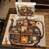 PICKFORU 1000 Teapot Library Puzzles for Adults Pieces, Vintage Bookshelf Book Puzzles Room Art, Difficult Unique