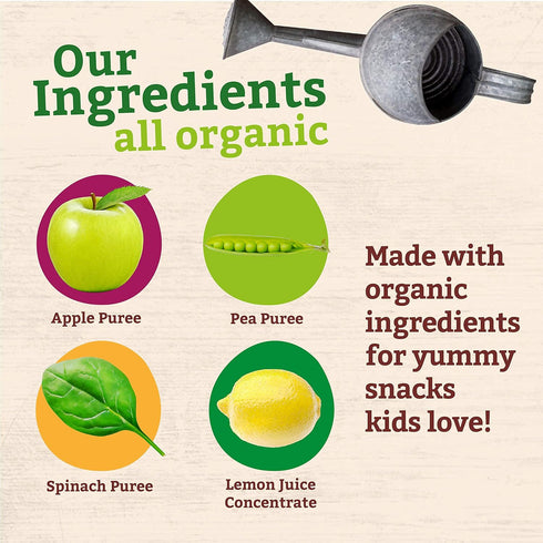 Pumpkin Tree Peter Rabbit Organics Pea, Spinach & Apple Puree - 4.4-Ounce Pouches (Pack of 10)