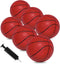 6" Mini Basketballs, 6 Pack Small Basketball for Kids Basketball Hoop, PVC Mini Toy for Indoor Outdoor
