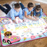 2 3 4 5 6 7 8 9 Water Doodle Mat- Kids Painting Writing Doodle Board Toy - Color Drawing Mat Bring Magic Pens