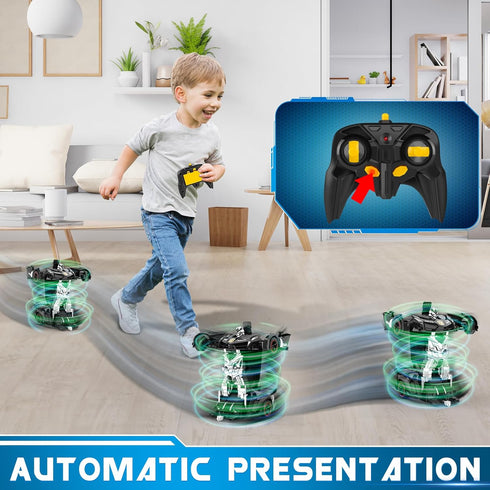 FDJ Remote Control Car - 2 in 1 Transforming Car Robot, One Button Deformation to Robot, 1:18 Scale, 360 Degree
