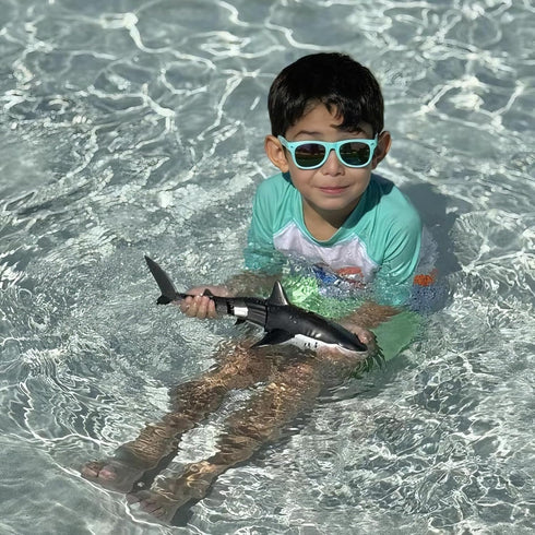 2.4Ghz 6+ 2 Remote Control Shark Pool Toys for Boys Kids,Highly Realistic Shark Pool Toys for Kids,RC Boat Outdoor
