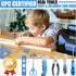 32-Piece Set, 12 6+, Kids Real Tool Blue Kids Size with Storage Bag, Safety Certified Children Learning Hand Tools