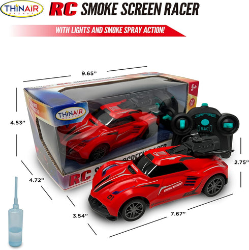 2.4 Nature Bound Remote Control Car, Smoke Screen Racer, GHz RC Vehicle with Spraying Mist & Light for Kids, Sport