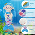 Athoinsu Blue Mermaid Plush Doll Toy, Soft Cute Mermaid Princess, 12'' Birthday Valentine's Day Gifts for Girls