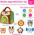 6 6-12 1-3 Soft Baby Sensory Toys - Squirrel Barn with Stuffed Zoo Animals - Rattles, Crinkles, Squeak, Mirror