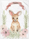 Novusopt Personalized Kangaroo Baby Blanket with Name, Floral Toddler Girl Soft Plush Receiving