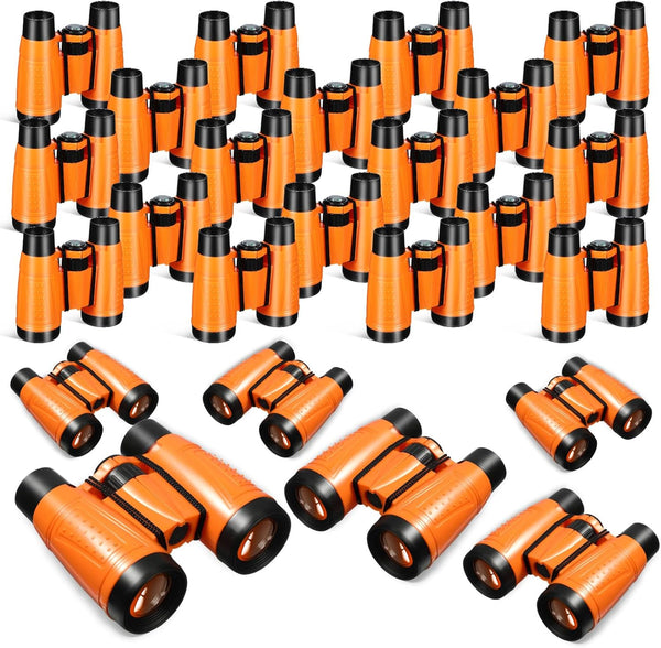 Libima 24 Pcs Binoculars for Kids - Educational Compact Binoculars with Neck String for Bird Watching, Birthday Gifts