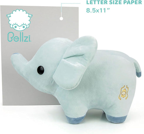 Bellzi Baby Elephant Plush Toy - Cute Stuffed Animal - Adorable Soft Elephant Toy Plushies and Gifts - Perfect Present