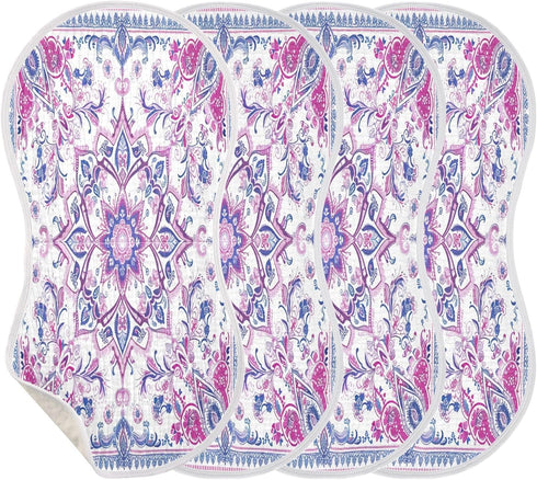 YETTASBIN Mandala Muslin Baby Burp Cloth, Super Soft Absorbent Cotton Burp Rag Baby Bibs Feeding Cloth for Newborn Boys