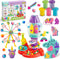 Dough Play Sets for Kids Ages 2-4, Unicorn Theme Dough Tools Toys,