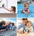 DolliBu Wolf Bath Buddy Squirter Floating Wolf Rubber Bath Toy, Fun Water Squirting Bathtime Play For Toddlers, Cute