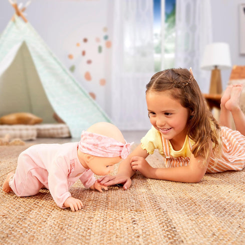 Baby Born Learn to Walk Baby Doll Annabell - Realistic Features for Kids Ages 3+, Walks, Crawls, Sits