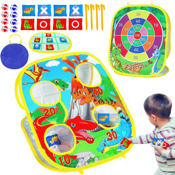 3 in 1 Bean Bag Toss Game for Kids, Toddler Toys for 2-5 Year Old Boys Girls Birthday Gifts