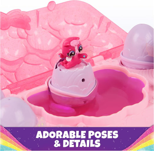 5 10 3 Hatchimals Alive, Rainbow Splash Egg Carton with Mini Figures in Color Reveal Eggs & Accessories, Kids Toys